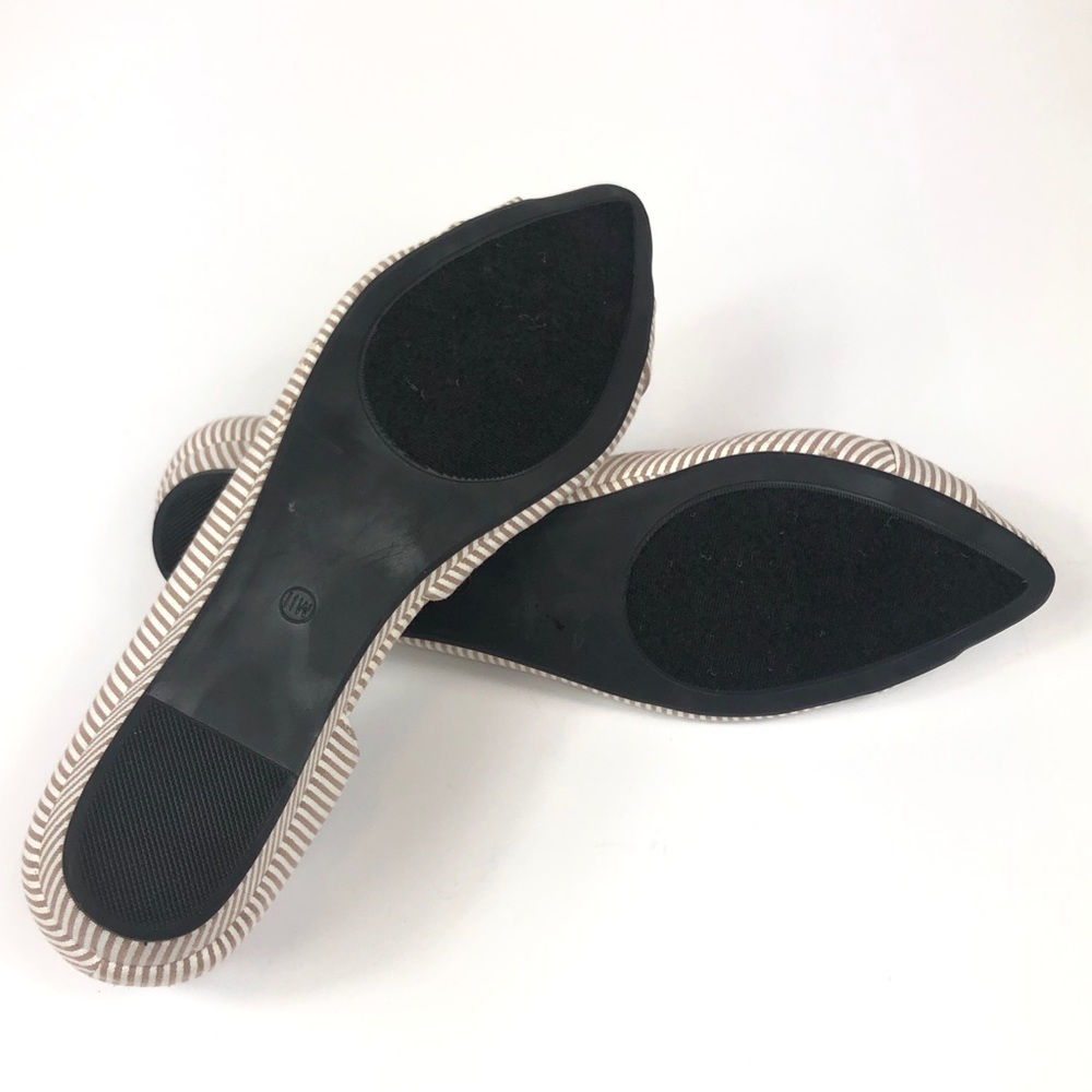 Tan & White Flats W/ Mini Heel - Size 11W - Picture 6 of 8